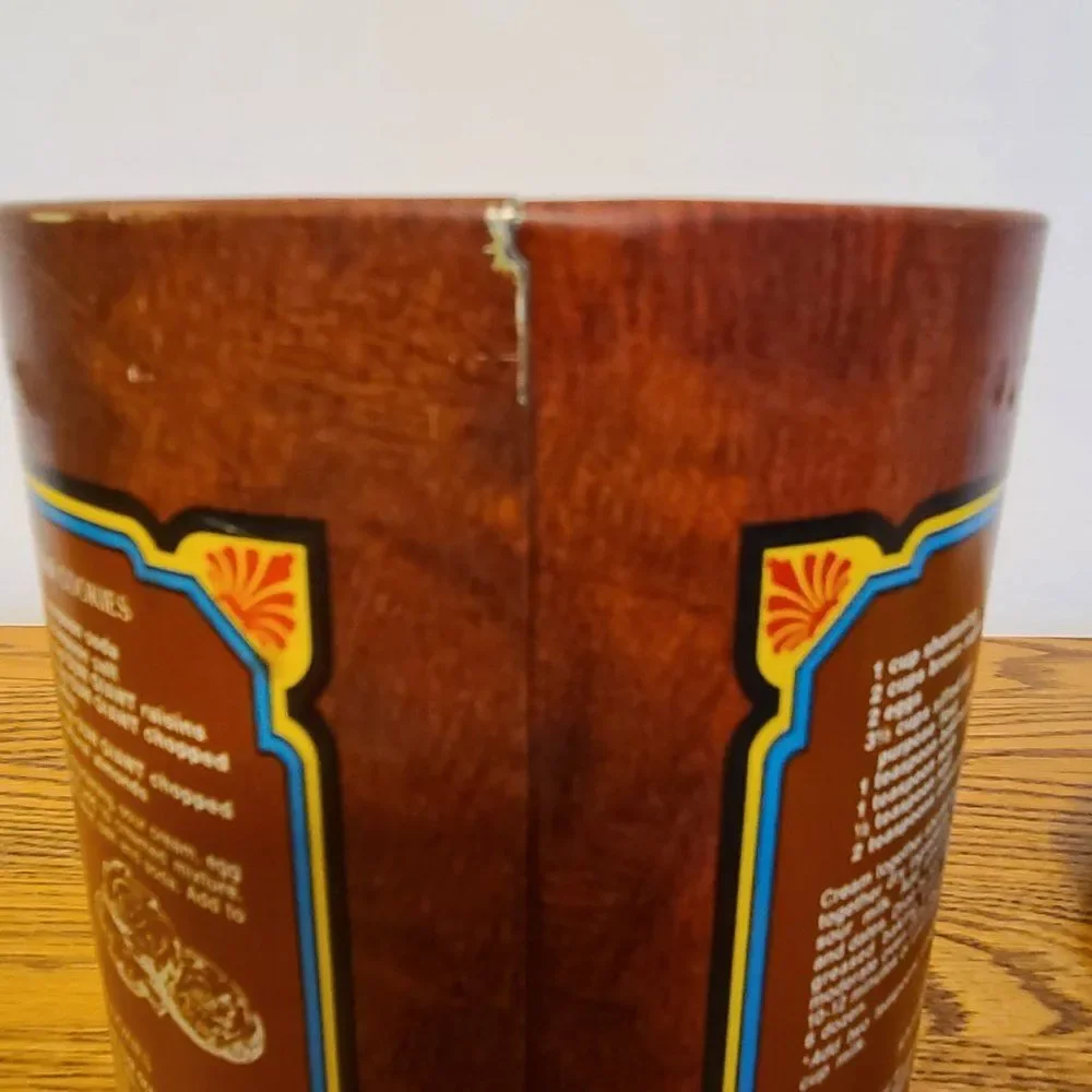 Retro Vintage Tin Sun Giant Raisins Advertising Cookie Tin Canister by Cheinco
